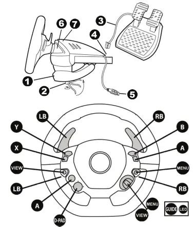 THRUSTMASTER Xbox Series X-S Spider Racing Wheel User Manual
