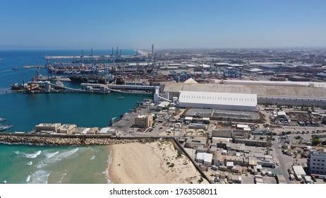 Ashdod Port Rows Shipping Containers Aerial Stock Photo 1763508011 ...