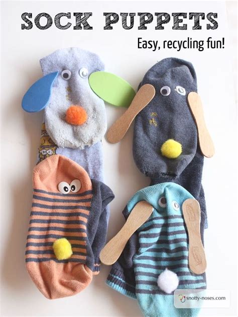 Easy Peasy Sock Puppets.