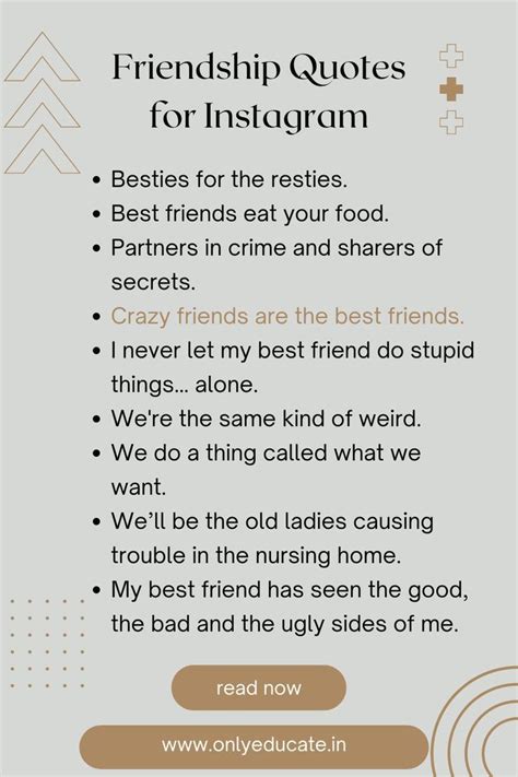 Friendship Quotes for Instagram | Caption for friends, Friendship quotes, Funny best friend captions