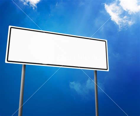 Blank White Road Sign Isolated On White Royalty-Free Stock Image ...