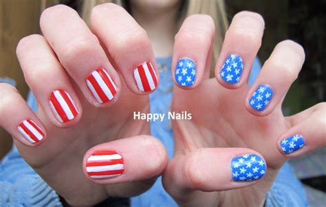 American Flag Nails