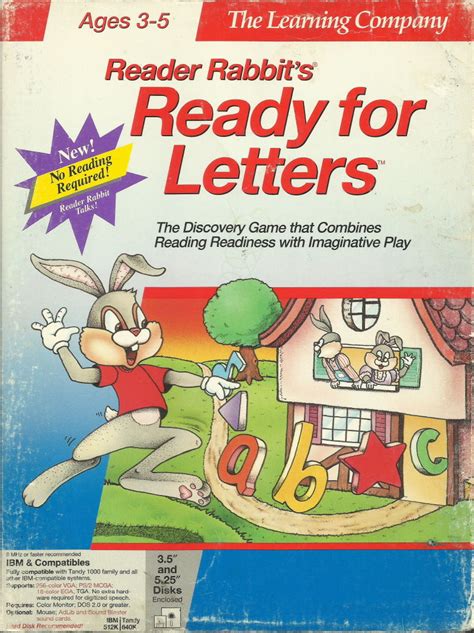 Reader Rabbit's Ready for Letters for DOS (1992) - MobyGames