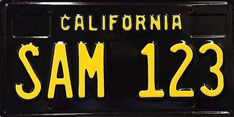 Muscle up: California reissues classic black license plates - SFGate