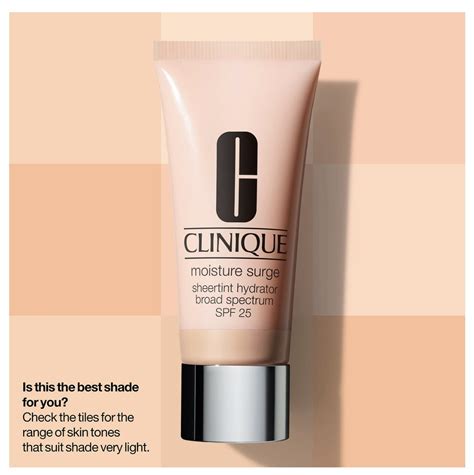 Clinique Moisture Surge Sheertint Hydrator SPF25 | NEW Flexible Shade Range Foundation