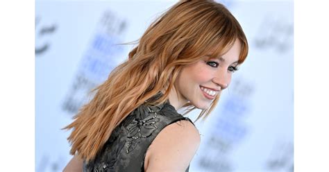 Sydney Sweeney's Strawberry-Blond Hair and Curtain Bangs | POPSUGAR ...