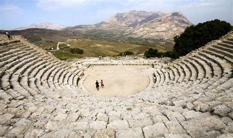 Ancient Greek Theater and the Monumental Amphitheaters in Honor of ...