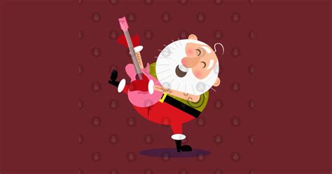 rockin Santa - Rockin Santa - Sticker | TeePublic