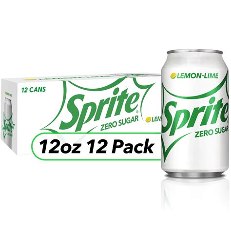 Sprite Zero Sugar Lemon Lime Soda Pop, 12 fl oz, 12 Pack Cans - Walmart ...