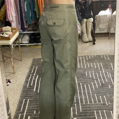 Apt. 9 Women's Green and Khaki Trousers | Depop