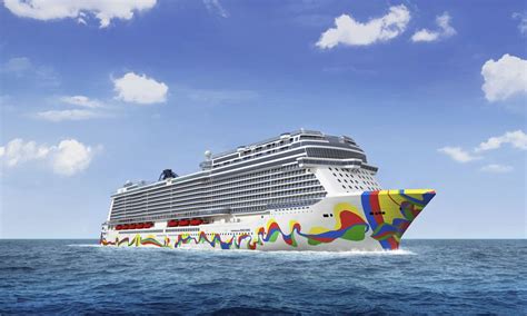 Norwegian Cruise Line Unveils Hull Artwork for Encore