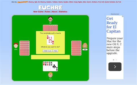 Euchre Card Game - Chrome Web Store