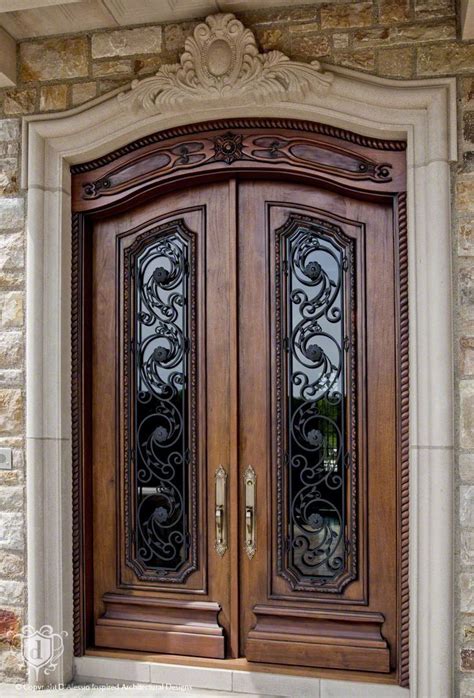 Showcase: The Chateau - Custom Luxury Mansion | Entrance door design, Front door design, Wooden ...