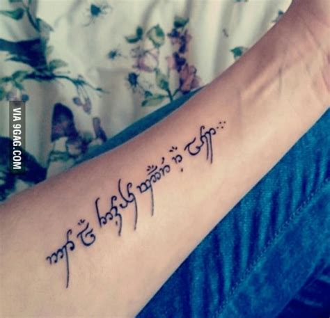 Not all those who wander are lost (Tengwar - elvish language) | Lost tattoo, Elvish tattoo, Lotr ...