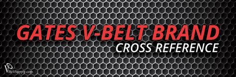 Gates V-Belt Cross Reference | Gates Belt Conversion Charts