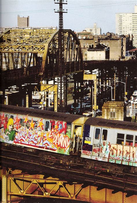 New York train graffiti - 1970's