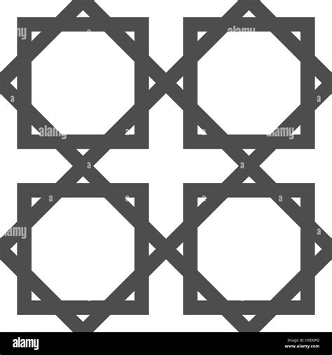 Islamic geometric pattern Black and White Stock Photos & Images - Alamy
