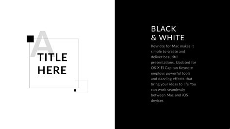 Black And White Powerpoint Template