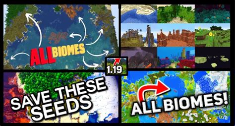 Seeds with all Biomes Minecraft 1.19