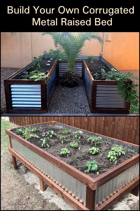 Build Your Own Corrugated Metal Raised Bed | The garden! | Metal raised garden beds, Building ...