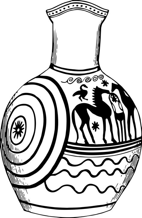 Greek Pottery Art Background PNG Image - PNG Play