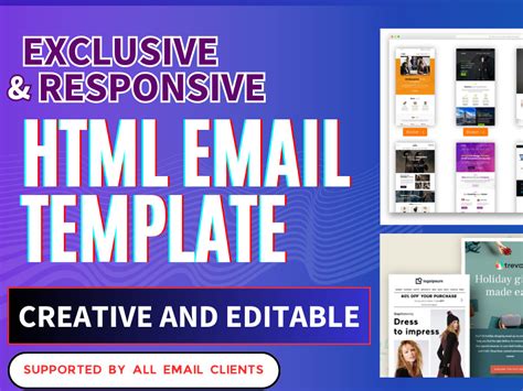 A responsive HTML email templates | Upwork