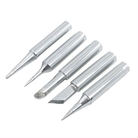 Conical Bevel 60W Solder Iron Tip 5Pcs/Set Electric Soldering Irons Tip Fit For P36 Soldering ...