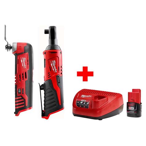 Milwaukee Ratchet Multi Tool Combo Kit Lithium-Ion Cordless M12 12 Volt 3/8 in. 895101017930 | eBay