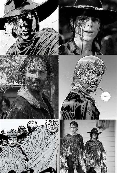 TWD: Carl getting shot in the eye comic + show | Apocalipse zumbi, The walking dead, Series e filmes