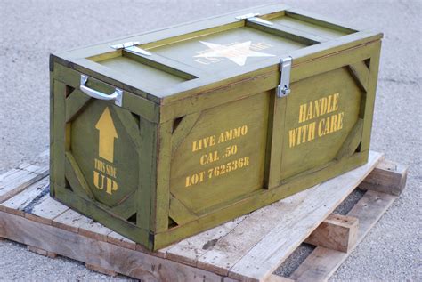 Toy box crate furniture military ammo box by KingstonCreations, $325.00 | Crates, Crate ...