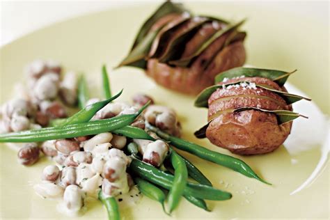 Hasselback potatoes with bay leaves - Recipes - delicious.com.au