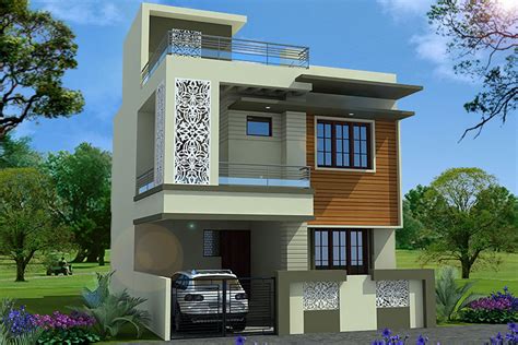 Duplex Home Exterior Design India