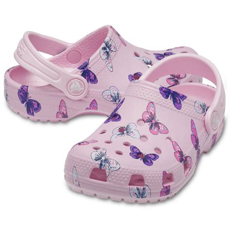 Crocs Girls' Classic Butterfly Ballerina Pink Clog by Crocs at Fleet Farm