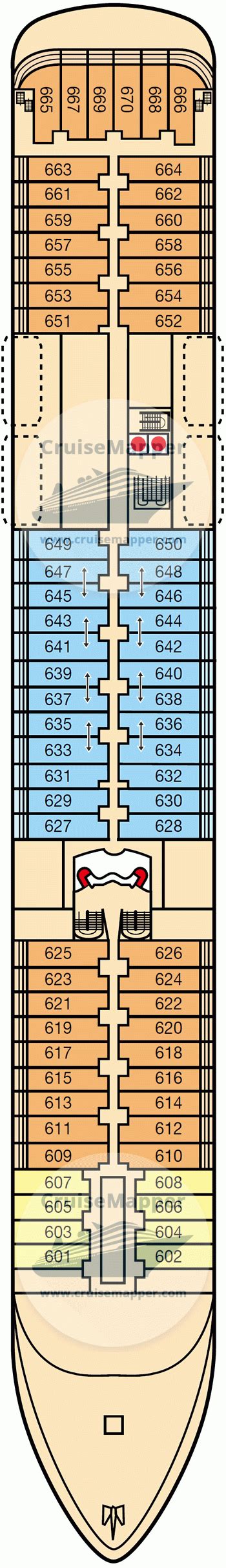 ms Europa deck 6 plan | CruiseMapper