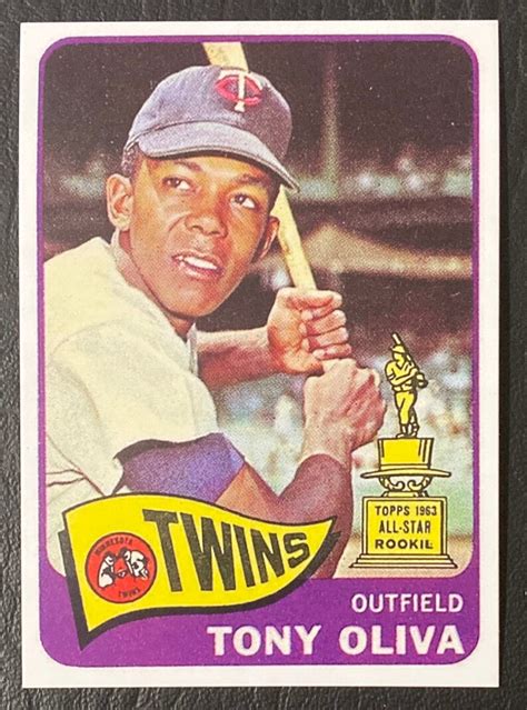 1965 340 Tony Oliva Rookie Reprint Mint Condition - Etsy