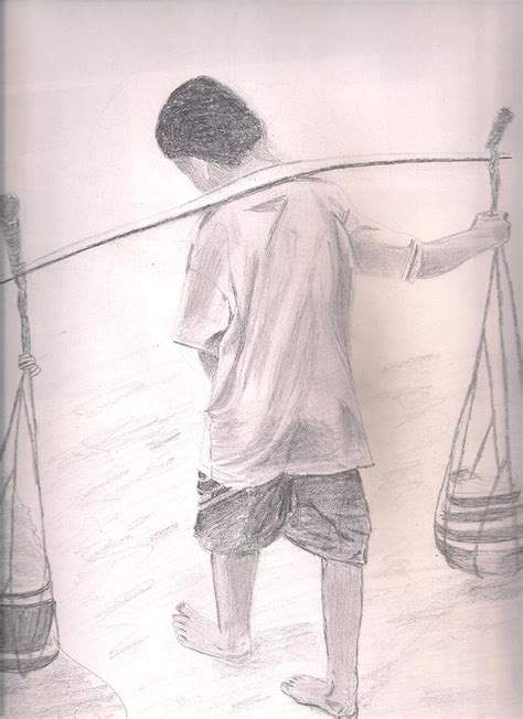 Child Labour Drawing by Sumit Tikhe