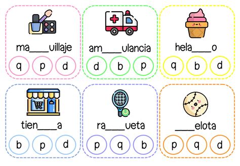 ACTIVIDADES GRAFEMAS DIFERENCIACIÓN b-d-p-q4