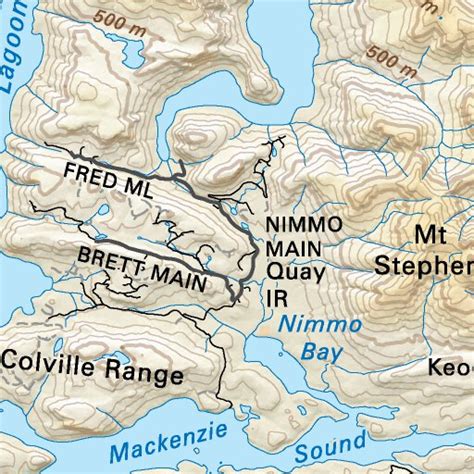 VIBC58 Broughton Island – Vancouver Island BC Topo map by Backroad ...