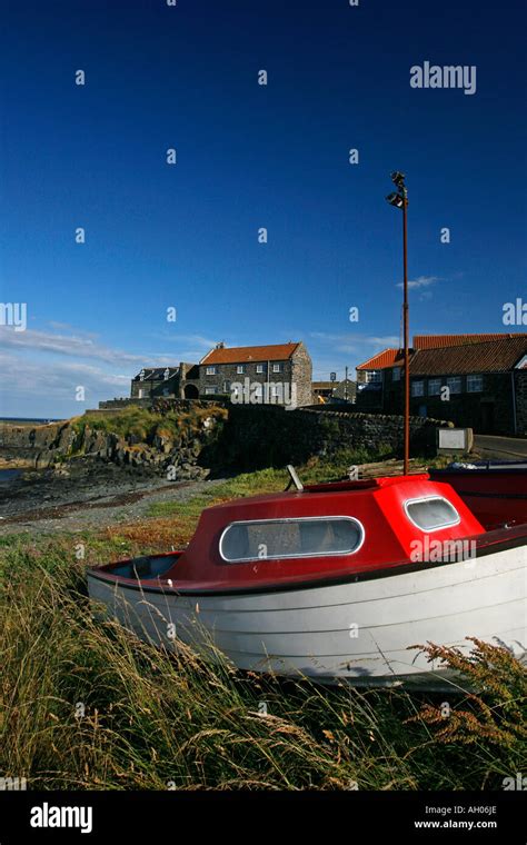 Craster harbour, Northumberland, England, UK Stock Photo - Alamy