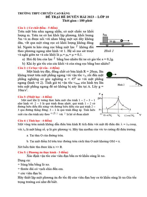 ĐỀ TRẠI HÈ DUYÊN HẢI 2023 | PDF