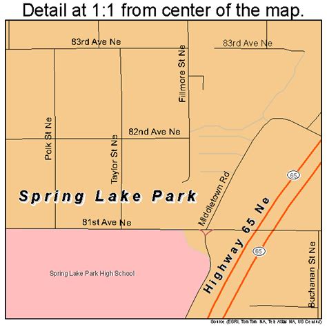 Spring Lake Park Minnesota Street Map 2761996