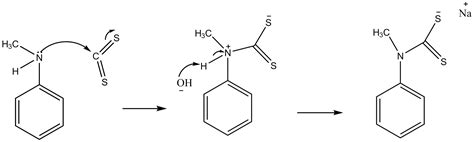 organic chemistry - Role of NaOH in synthesis of Dithiocarbamate ...