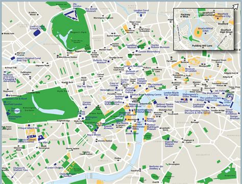 London sightseeing map - Ontheworldmap.com