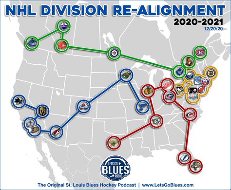 Nhl New Divisions Map 2021 : How The New Realignment Impacts The Nhl ...