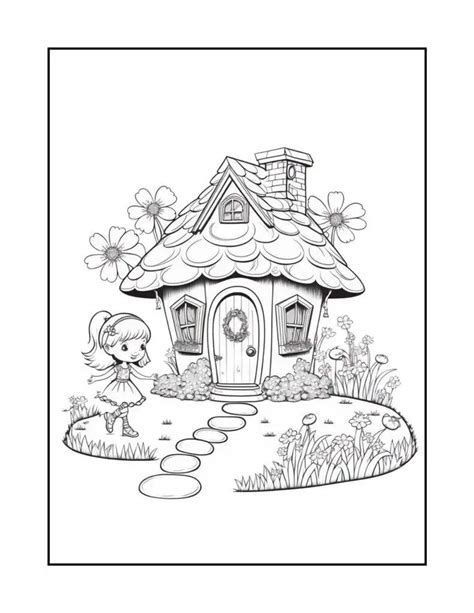 Fairy House Coloring Pages Free Printables - ColorfulFam: Free & Premium Coloring Pages for the ...