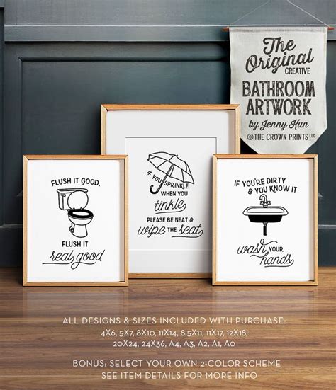 Funny bathroom art PRINTABLE art Bathroom wall decor If you | Etsy ...