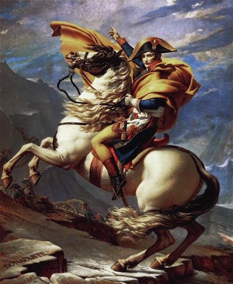 Napoleon Crossing The Alps by Jacques Louis David Old Masters Prints ...