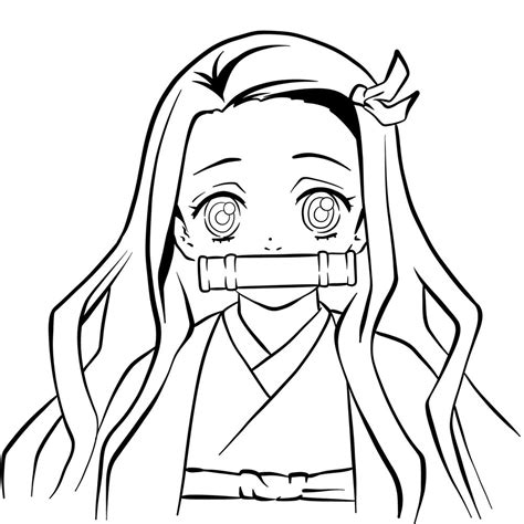 Nezuko Face Drawing Easy | Hot Sex Picture