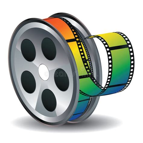 Movie Reel Icon stock illustration. Illustration of retro - 58800117