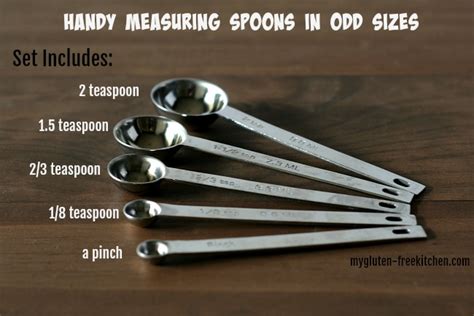 Odd-sized measuring spoons